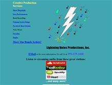 Tablet Screenshot of lightningnotes.com